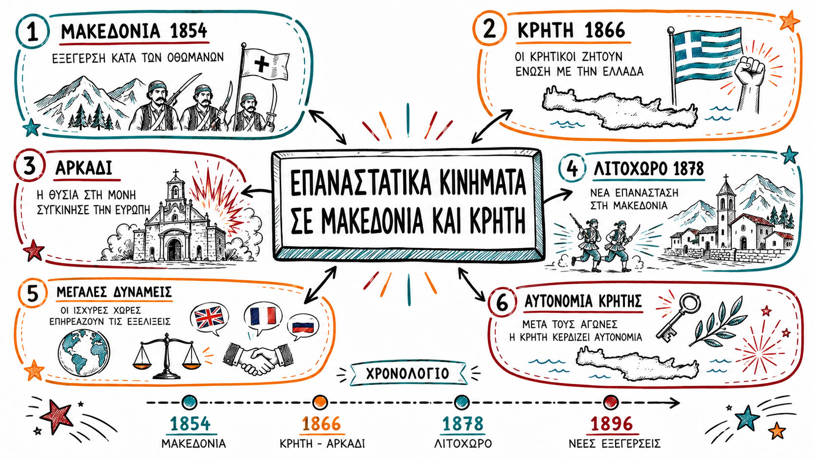 04.03 Επαναστατικά κινήματα στη Μακεδονία και την Κρήτη   Η Ελλάδα στα τέλη του 19ου αιώνα