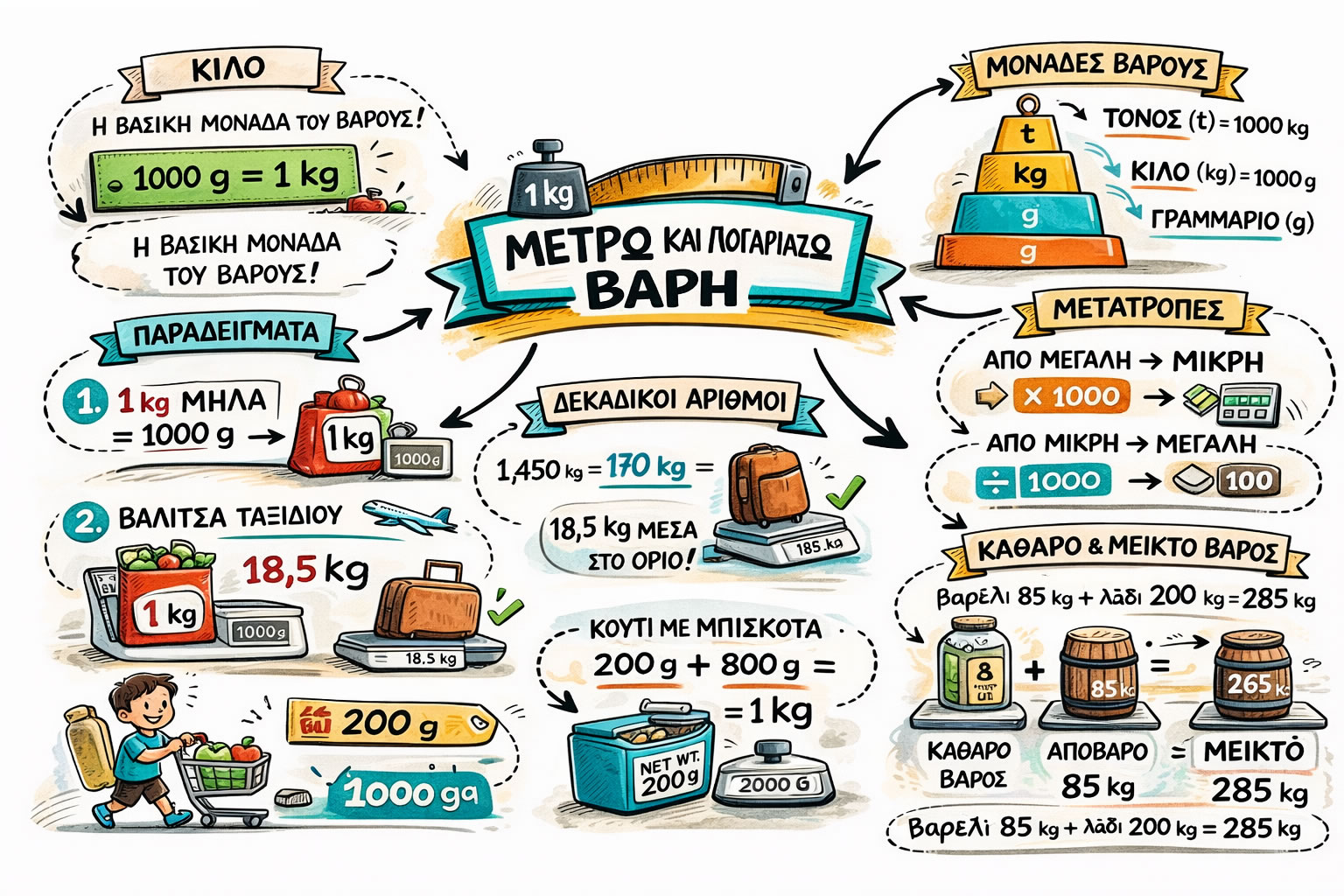 05.50 Μετρώ και λογαριάζω βάρη