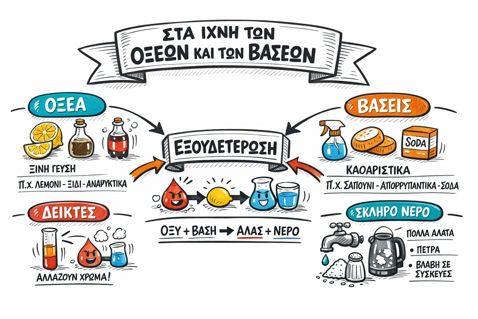 07.01 Στα ίχνη των οξέων και των βάσεων