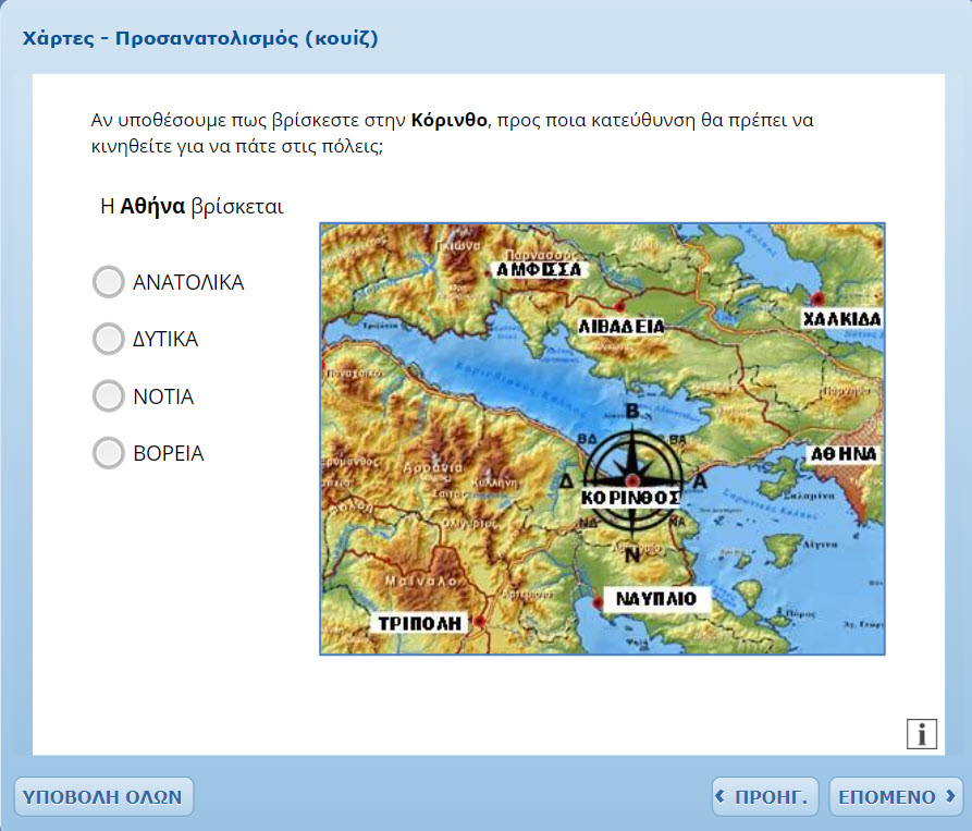 xartes prosanatolismos
