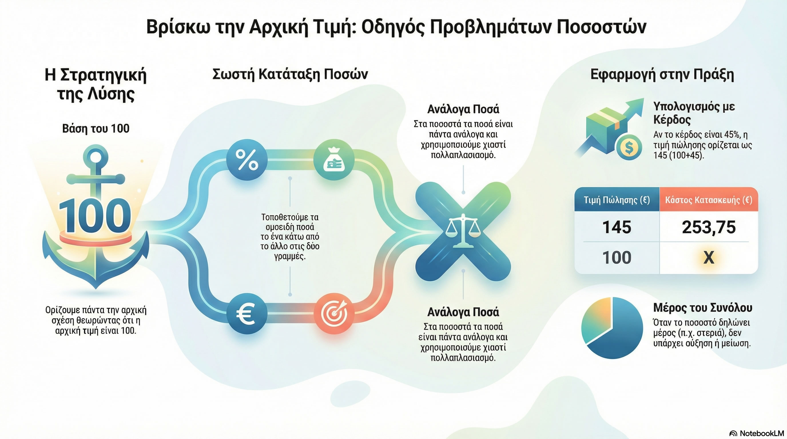 03.43 Λύνω προβλήματα με ποσοστά Βρίσκω την Αρχική Τιμή