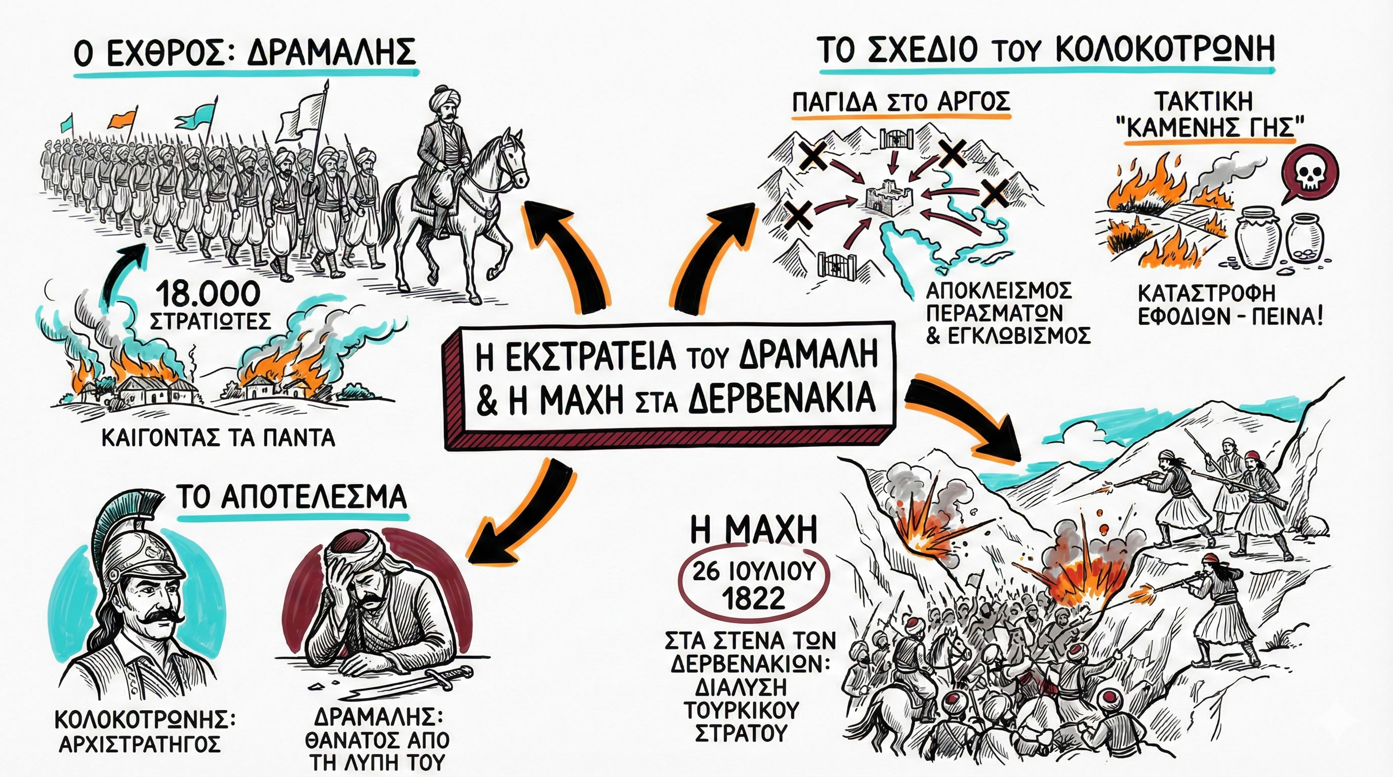 03.09 Η εκστρατεία του Δράμαλη   Δερβενάκια