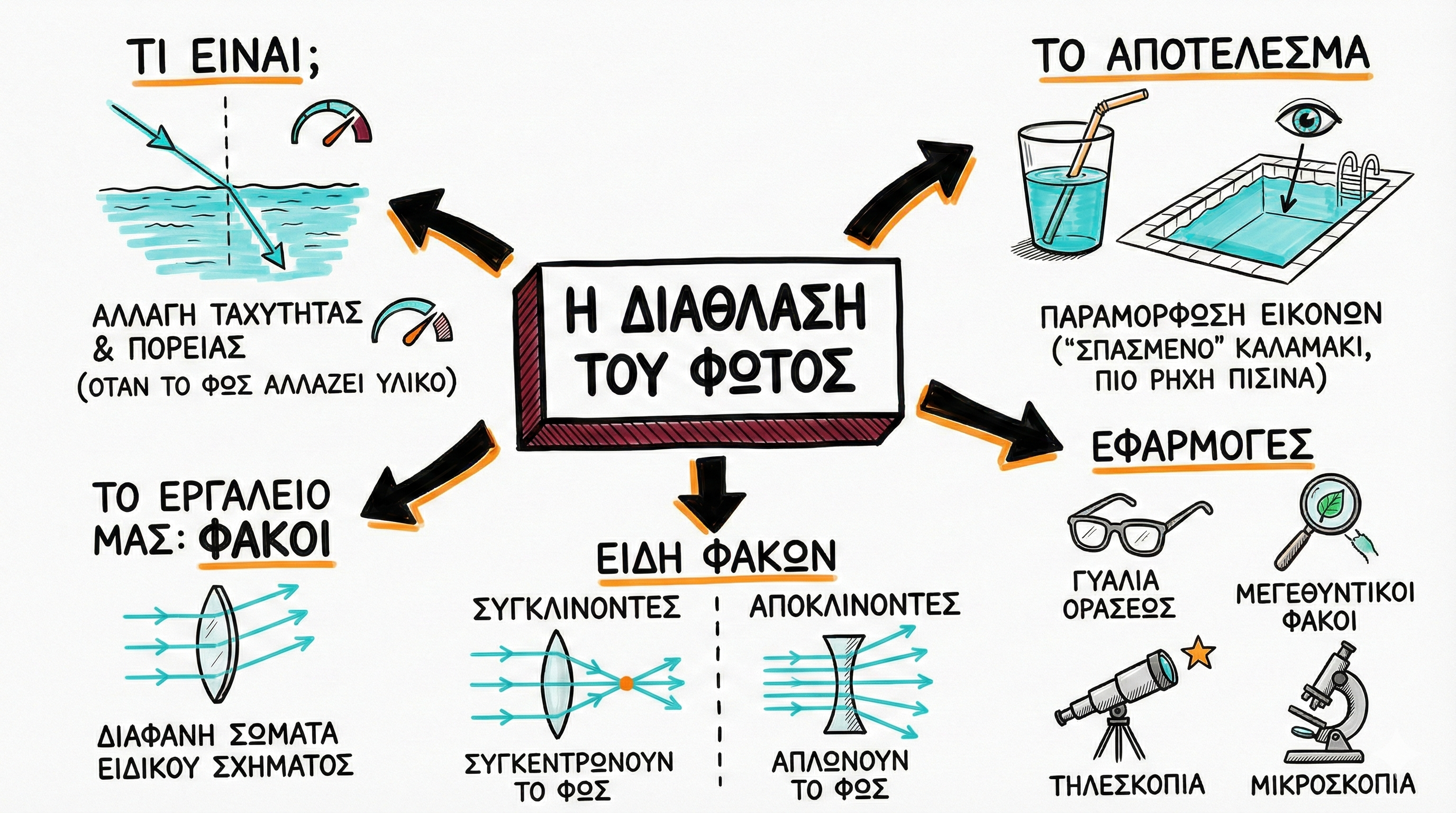 06.01 Φως   Η διάθλαση του φωτός