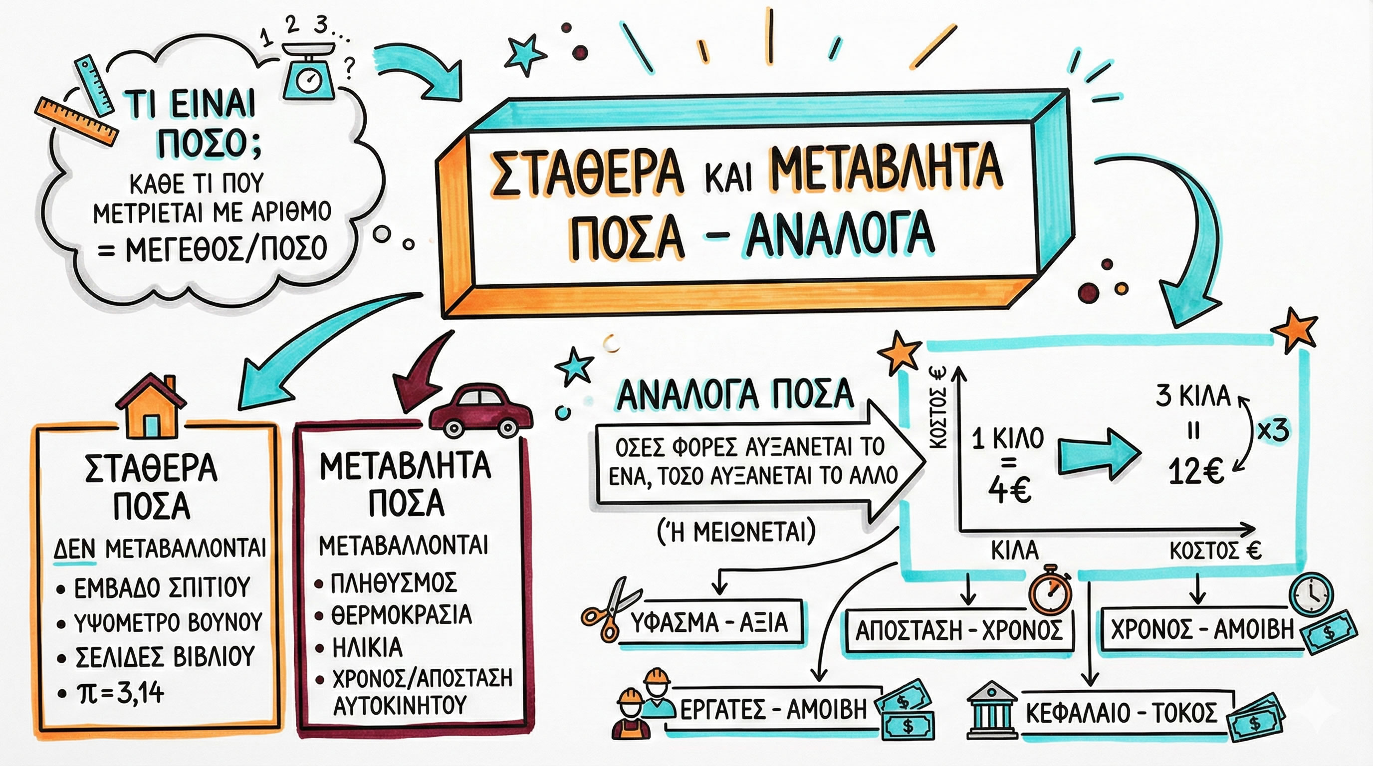 03.35 Ποσά Σταθερά Μεταβλητά Ανάλογα