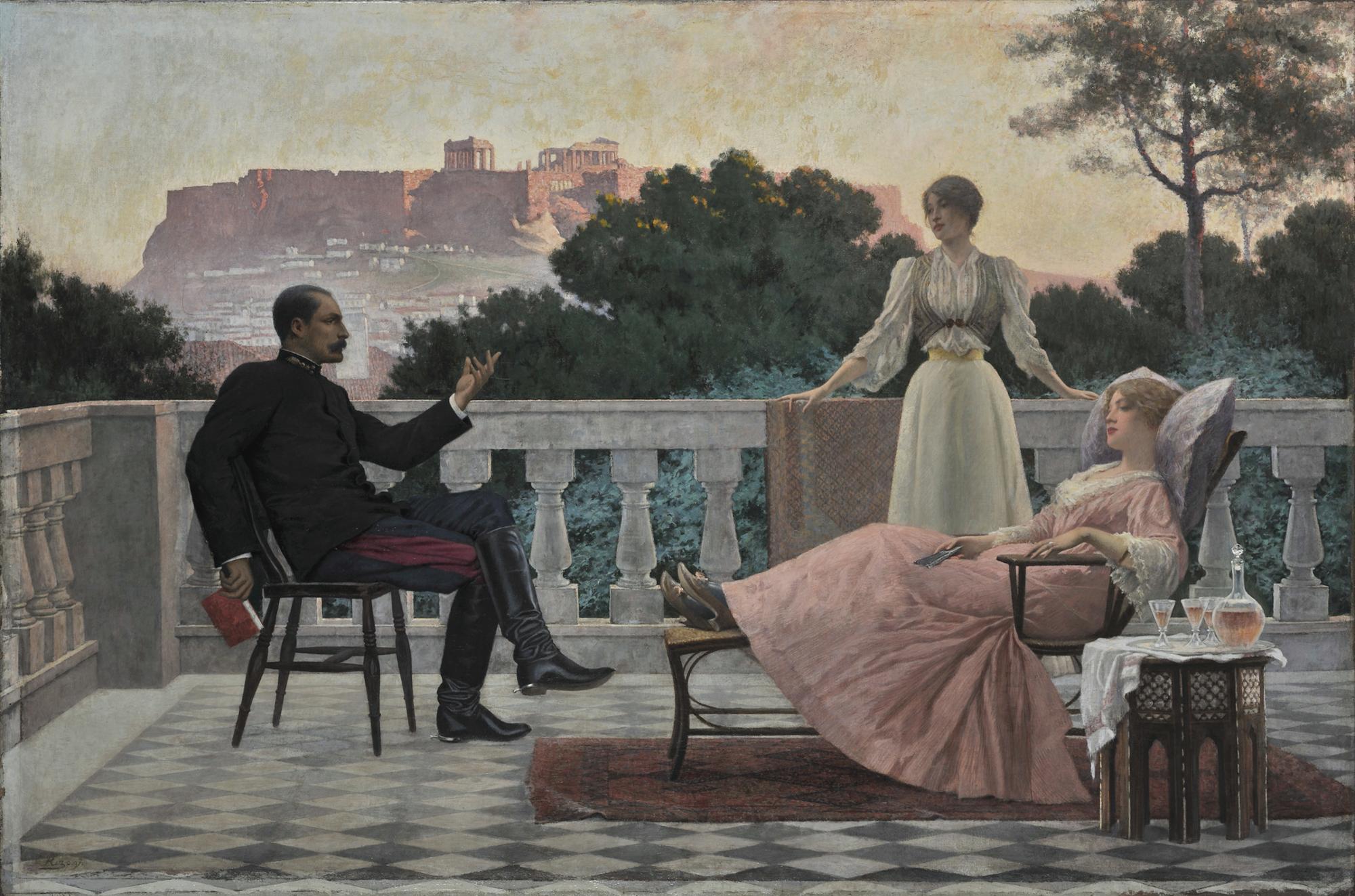 Ιάκωβος Ρίζος   Στην ταράτσα 1897